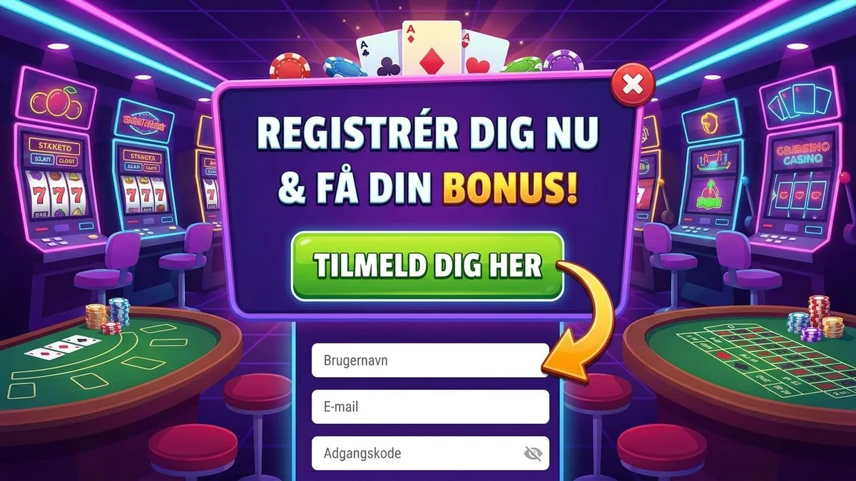 Registrering med bonus